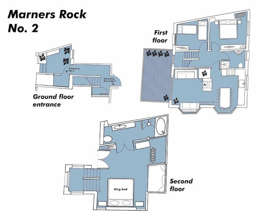 Marners Rock No 2 Apartman Fowey Kültér fotó